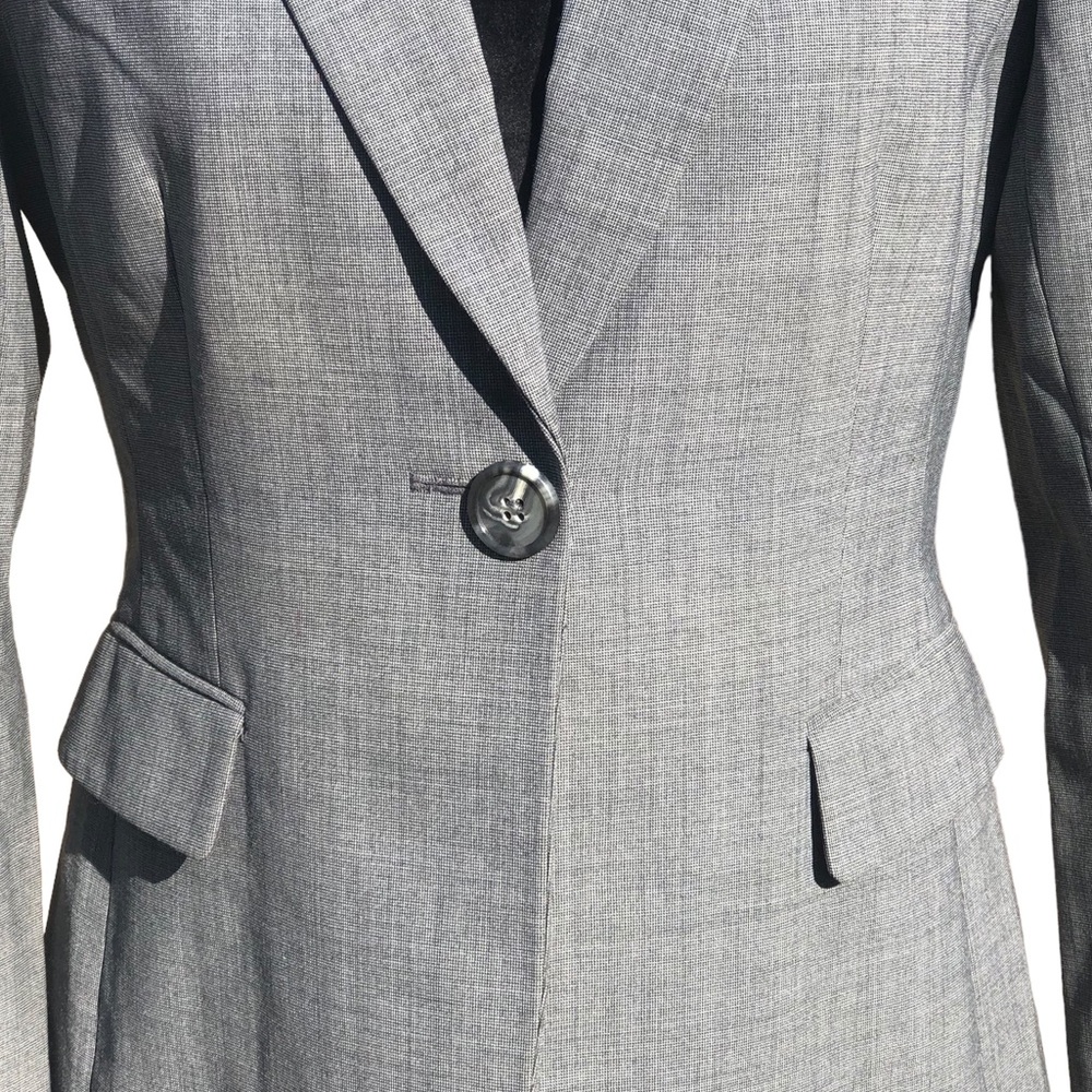 Alex Maria Pale Gray Career Blazer size 6 - Picture 2 of 10